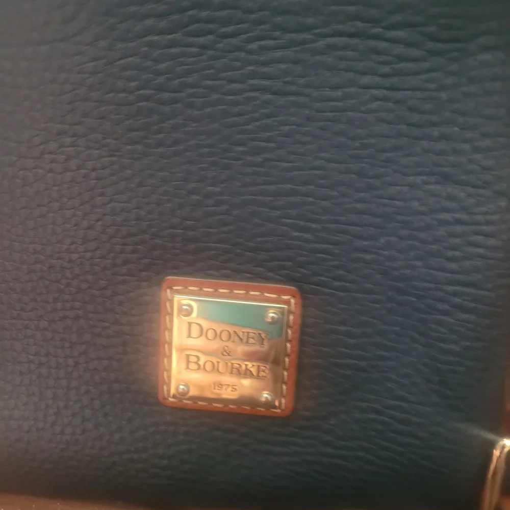 Dooney & Bourke Navy, Brown Leather Handbag Set - Picture 15 of 16